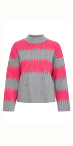 b young MARBEL Jumper in Fuschia Purple Mix