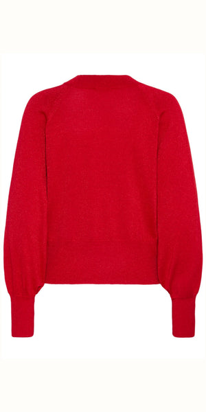 b young MOBBE Jumper in Haute Red Metallic