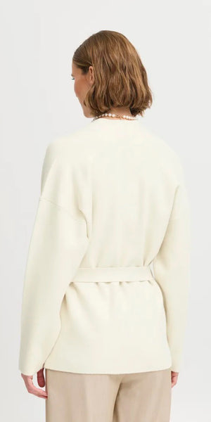 b young OTARI Belt Cardigan in Birch