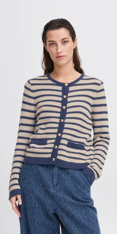 b young MIKALA Cardigan in Hummus Mix