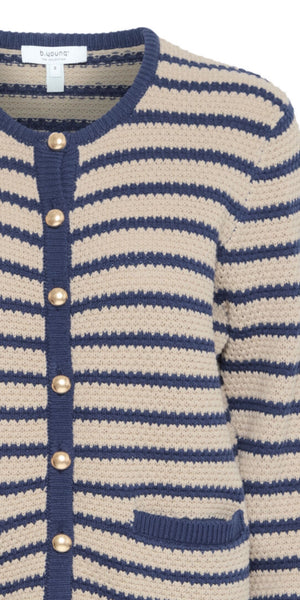 b young MIKALA Cardigan in Hummus Mix