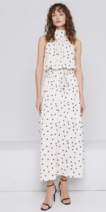 ACCESS Polka Dot Halter Dress