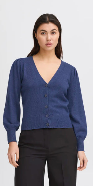 ICHI SELLA Cardigan in Medieval Blue