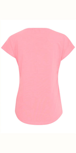 b young PAMILA V T Shirt in Roseate Spoonbill Melange