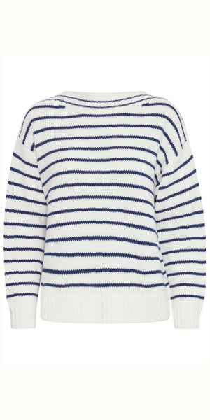 b young NAGLA Striped Jumper in Marshmallow Mix