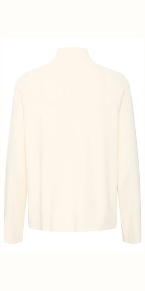 b young MORLA Half Zip Jumper in Birch