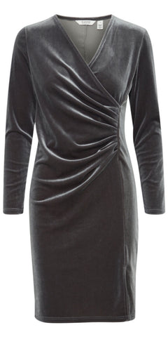 b young PERLINA Wrap Dress in Asphalt