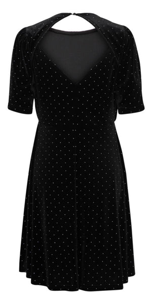 b young PERRY Dress in Black Mix