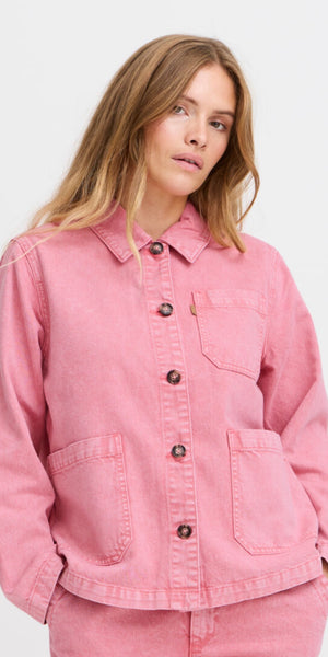 PULZ GIANNI Casual Jacket in Desert Rose