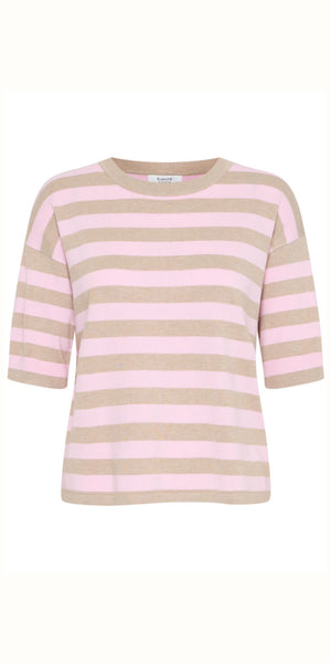 b young MORLA T Shirt in Roseate Spoonbill Mix