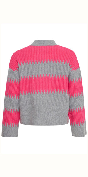 b young MARBEL Jumper in Fuschia Purple Mix