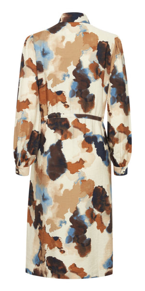 b young IHAMMA Shirt Dress in Birch Watercolour