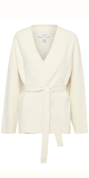 b young OTARI Belt Cardigan in Birch