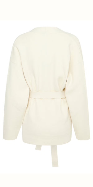 b young OTARI Belt Cardigan in Birch