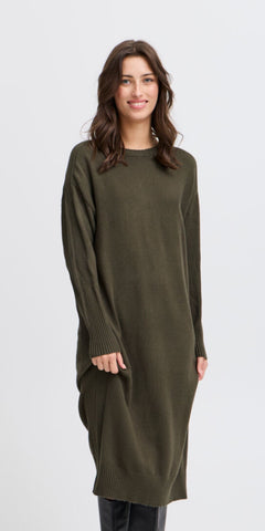 b young MANINA Dress in Olive Night