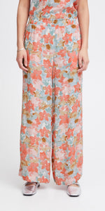 ICHI SANURA Pants in Multi Flower