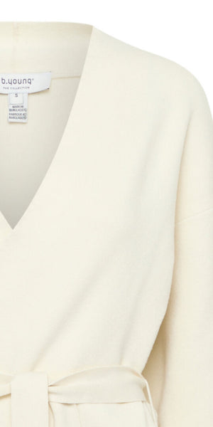 b young OTARI Belt Cardigan in Birch