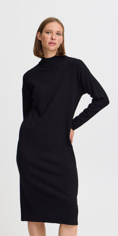 b young MORLA Turtleneck Dress in Black