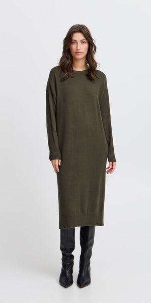 b young MANINA Dress in Olive Night