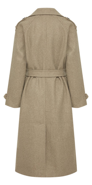 b young CILIA Coat in Sepia Tint Melange