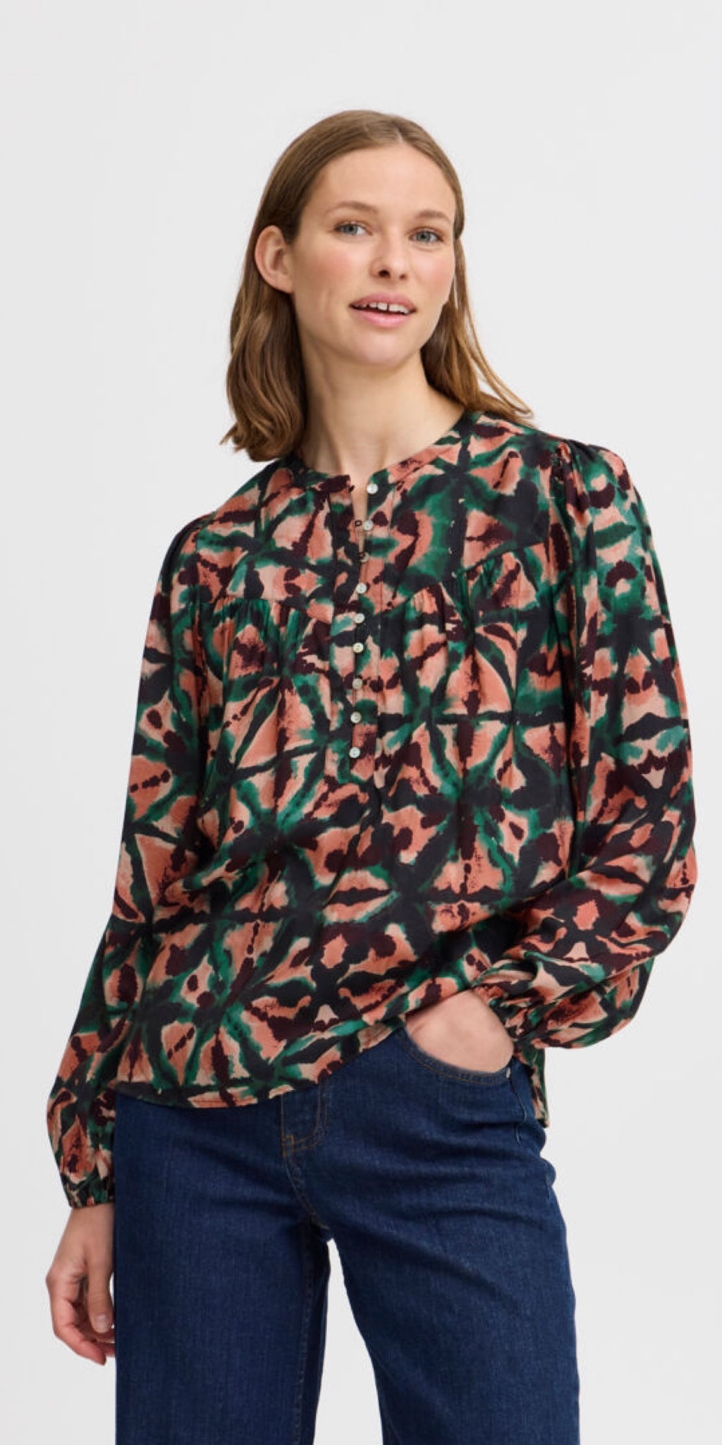 b young HELVIG Blouse in Sycamore Mix