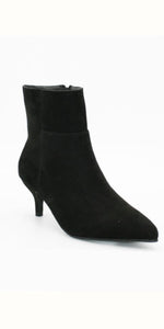 Suede kitten heel sales booties