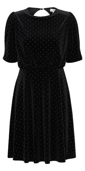 b young PERRY Dress in Black Mix