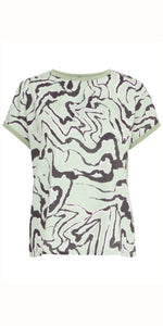 b young PANYA Tee in Tea Animal Abstract