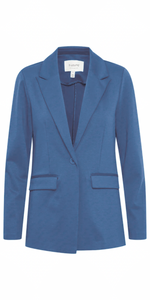 b young RIZETTA Long Blazer in True Navy