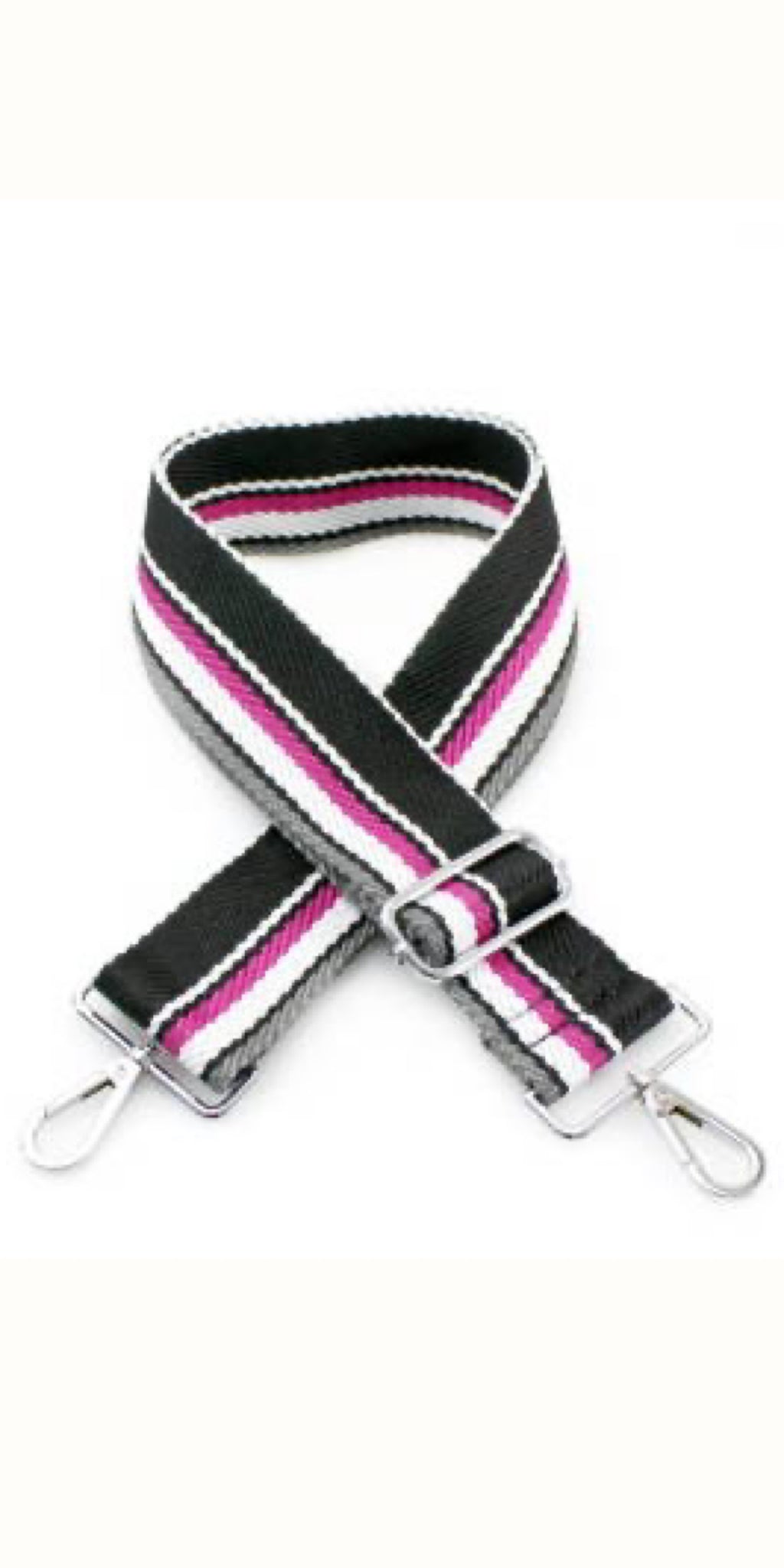 Bag Strap in Pink Sports Stripe