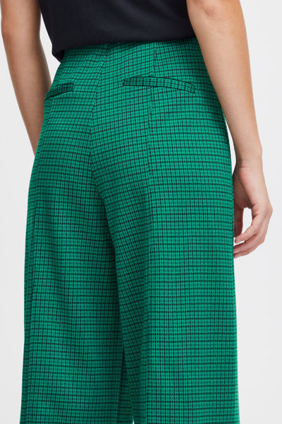 ICHI KATE CAMELEON Pants in Cadmium Green