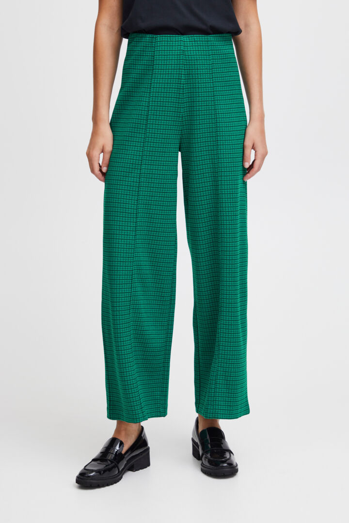 ICHI KATE CAMELEON Pants in Cadmium Green