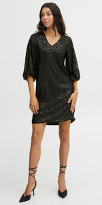 b young SOLIA V Sequin Dress in Black