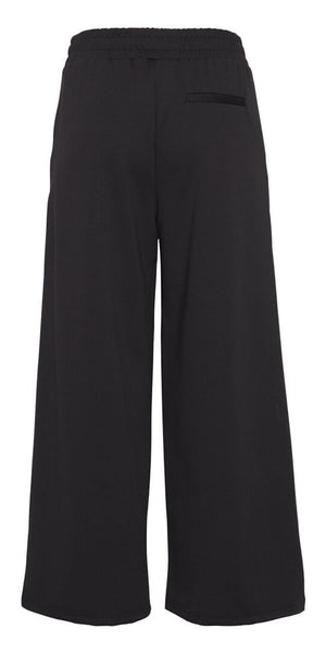 ICHI KATE Wide Leg Trousers in Black