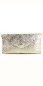 Leather Metallic Clutch Bag (various colours) - TheSecretCloset.Boutique