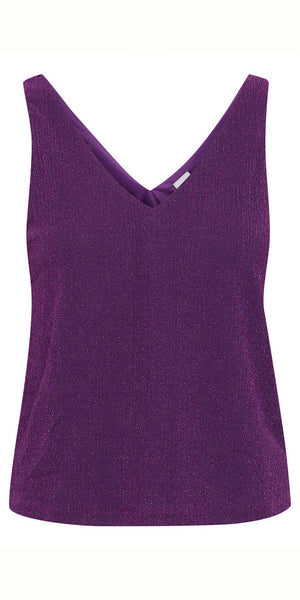 ICHI NELLY Top in Violet Indigo