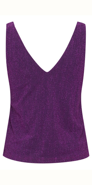 ICHI NELLY Top in Violet Indigo