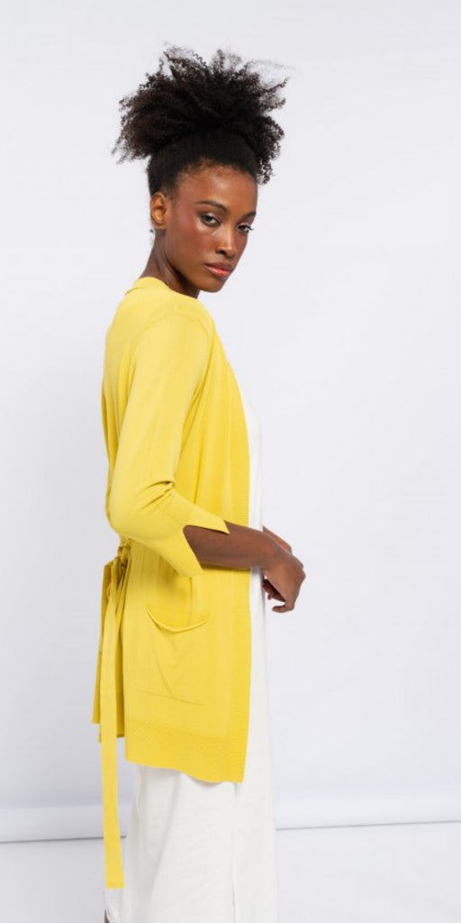 Long cardigan clearance yellow