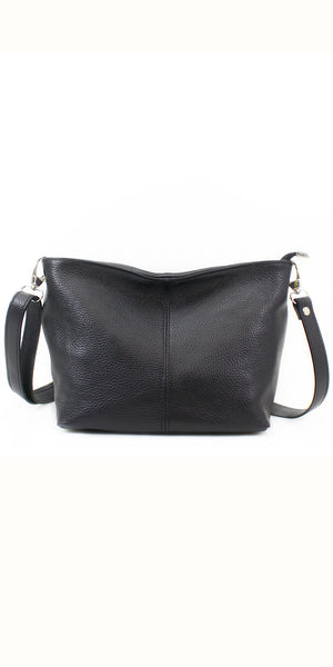 Leather Slouchy Crossbody Bag - TheSecretCloset.Boutique